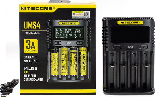 Изображение товара Зарядное устройство для аккумуляторов Nitecore UMS4 / 18547