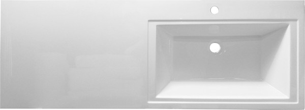 Изображение товара Тумба с умывальником Symbolite Даллас 120 Люкс Plus + Даллас 120x48 (правый, белый)