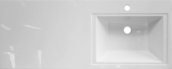 Изображение товара Тумба с умывальником Symbolite Даллас 120 Люкс Plus + Даллас 120x48 (правый, эмаль белый)