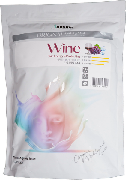 Изображение товара Маска для лица альгинатная Anskin Original Modeling Mask Wine (1кг)