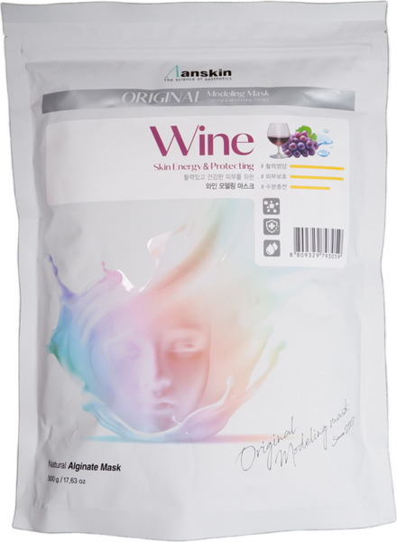 Изображение товара Маска для лица альгинатная Anskin Wine Modeling Mask (500г)