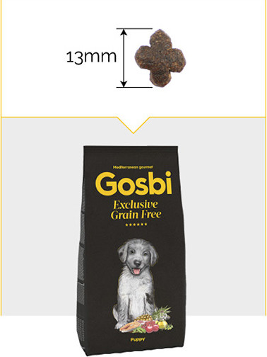Изображение товара Сухой корм для собак Gosbi Exclusive Grain Free Puppy Для щенков (12кг)