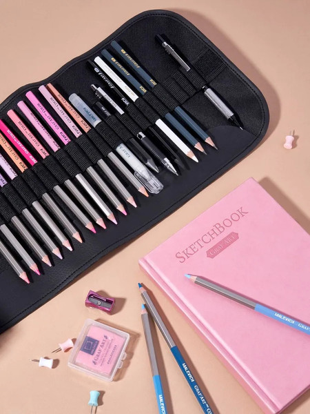 Изображение товара Пенал Малевичъ Для карандашей и ручек / 195392 (черный)