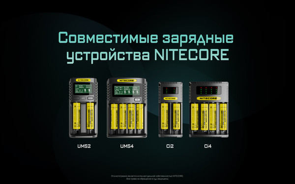 Изображение товара Аккумулятор Nitecore NL1836 / 349
