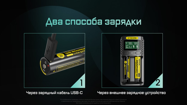 Изображение товара Аккумулятор Nitecore NL1836R / 589