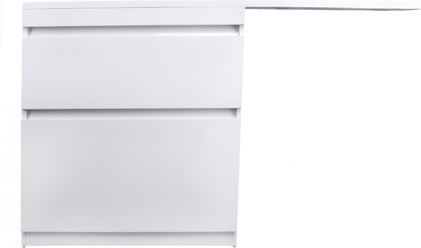 Изображение товара Тумба с умывальником Symbolite Даллас 150 Люкс Plus 2 ящика + Даллас 150x48.2 (левый, белый)