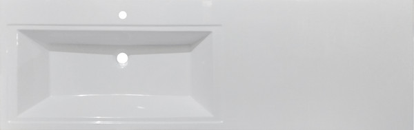 Изображение товара Тумба с умывальником Symbolite Даллас 150 Люкс Plus 2 ящика + Даллас 150x48.2 (левый, белый)