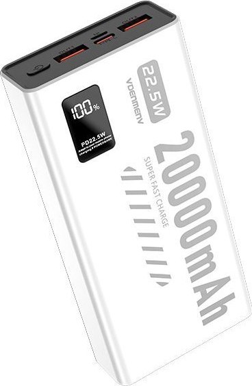 Изображение товара Портативное зарядное устройство VDENMENV DP45 20000mAh (белый)