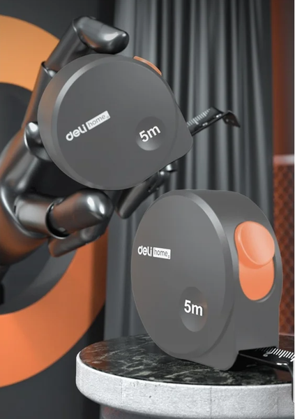 Изображение товара Рулетка Deli Soft Touch / HT8519C (оранжевый)