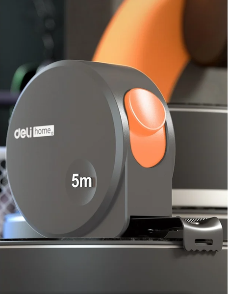 Изображение товара Рулетка Deli Soft Touch / HT8519C (оранжевый)