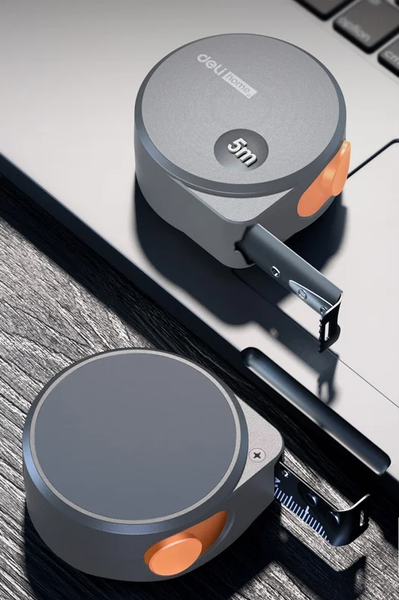 Изображение товара Рулетка Deli Soft Touch / HT8519C (оранжевый)