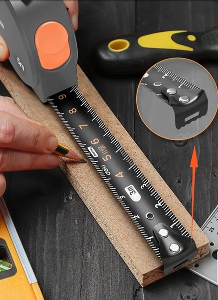 Изображение товара Рулетка Deli Soft Touch / HT8519C (оранжевый)