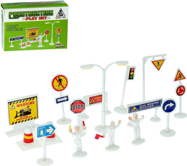 Изображение товара Игровой набор Sima-Land Город Дорожные знаки / 3650037