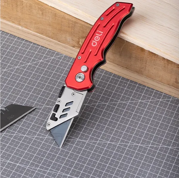 Изображение товара Нож строительный Deli Складной / EDL040