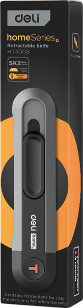 Изображение товара Нож пистолетный Deli Soft Touch / EHT4008 (черный)