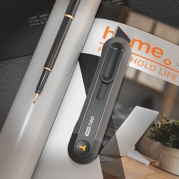 Изображение товара Нож пистолетный Deli Soft Touch / EHT4008 (черный)