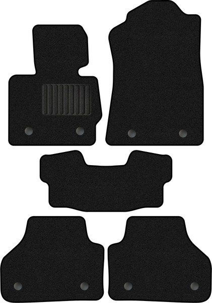 Изображение товара Комплект ковриков для авто Alicosta 0212_1_PR-6 для BMW X3 II SUV/F25 2010-2017 (ворс, черный)