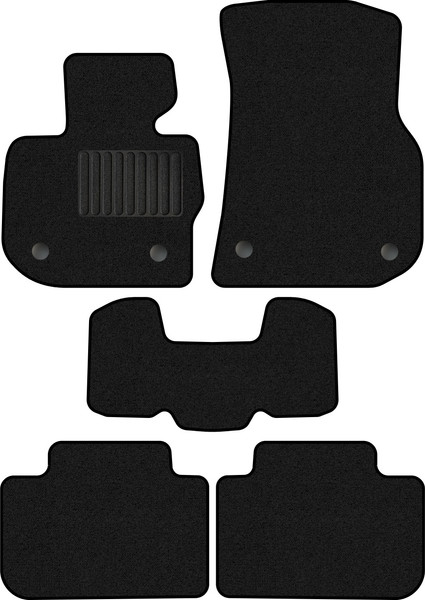 Изображение товара Комплект ковриков для авто Alicosta 0214_1_PR-6 для BMW X3 III SUV/G01 2017-2021 (ворс, черный)