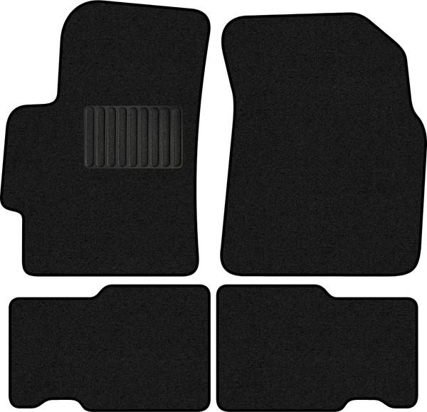Изображение товара Комплект ковриков для авто Alicosta 2200_1_PR-6 для Chery CrossEastar B14 2008-2013 (ворс, черный)