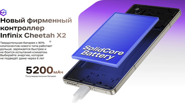 Изображение товара Смартфон Infinix Note 50 Pro 12GB/256GB (серый титан)