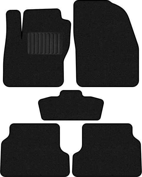 Изображение товара Комплект ковриков для авто Alicosta 0355_1_PR-6 для Ford Focus II универсал/седан/хэтчбек 2004-2011 (ворс, черный)