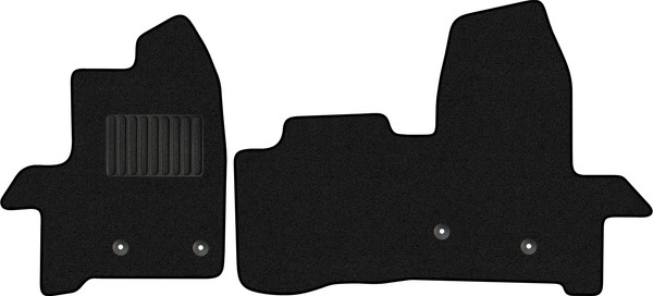 Изображение товара Комплект ковриков для авто Alicosta 2256_1_PR-6 для Ford Transit VII автобус 2014-н.в. (ворс, черный)