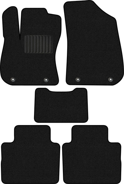 Изображение товара Комплект ковриков для авто Alicosta 2220_1_PR-6 для Geely Preface FS11 I седан/FS11 2022-н.в. (ворс, черный)