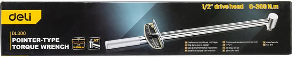 Изображение товара Гаечный ключ Deli Динамометрический / EDL300