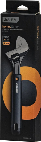 Изображение товара Гаечный ключ Deli Soft Touch / EHT1508 (черный)