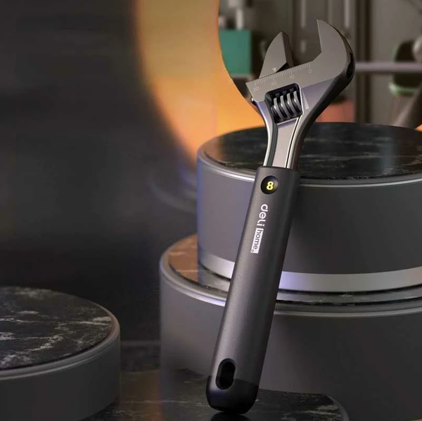 Изображение товара Гаечный ключ Deli Soft Touch / EHT1508 (черный)