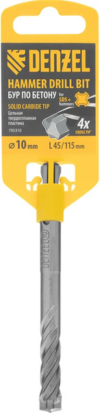 Изображение товара Бур Denzel 10x115мм SDS Plus / 705310