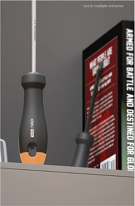 Изображение товара Отвертка Deli Soft Touch / HT1055C (оранжевый)