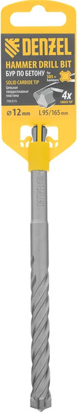 Изображение товара Бур Denzel 12x165мм SDS Plus / 705315