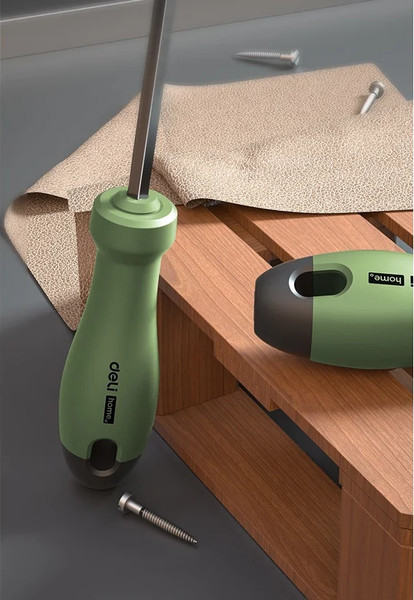 Изображение товара Отвертка Deli Soft Touch / HT1055L (зеленый)