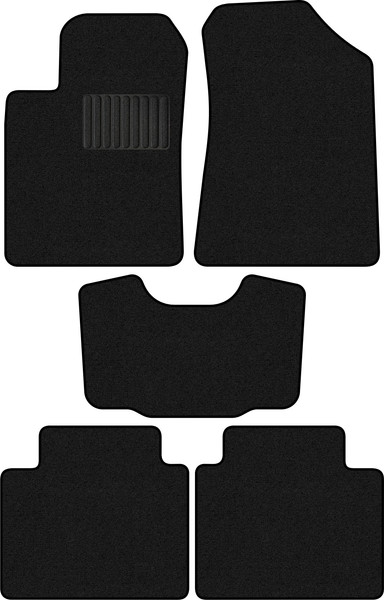 Изображение товара Комплект ковриков для авто Alicosta 2282_1_PR-6 для Hyundai Grandeur IV седан/TG 2005-2009 (ворс, черный)