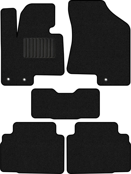 Изображение товара Комплект ковриков для авто Alicosta 0489_1_PR-6 для Hyundai ix35 I SUV/LM 2010-2015 (ворс, черный)