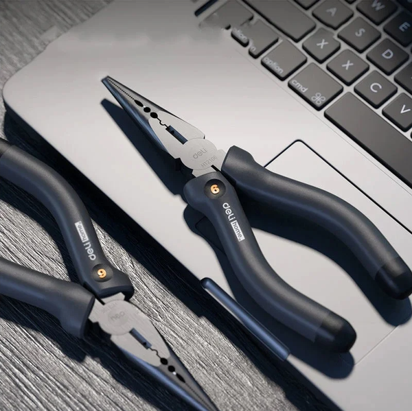 Изображение товара Длинногубцы Deli Soft Touch / EHT2106 (черный)