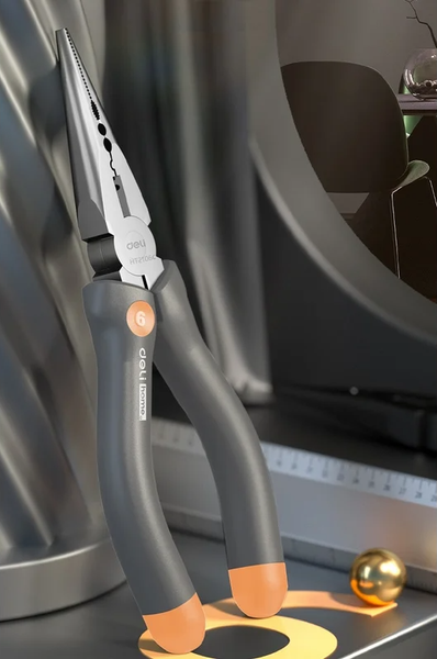 Изображение товара Длинногубцы Deli Soft Touch / HT2106C (оранжевый)