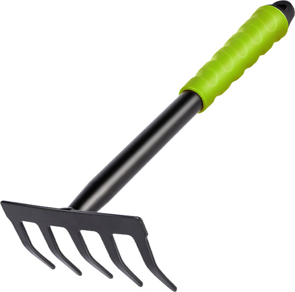 Изображение товара Грабли ручные Deli EDL580813 (черный/зеленый)