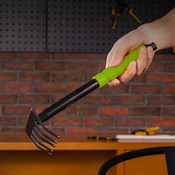 Изображение товара Грабли ручные Deli EDL580813 (черный/зеленый)