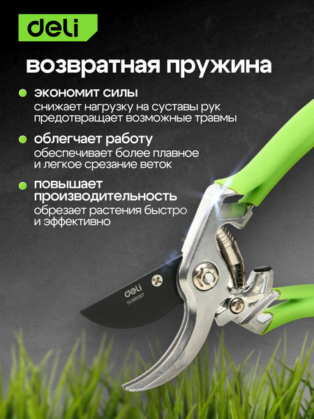 Изображение товара Секатор механический Deli EDL580207