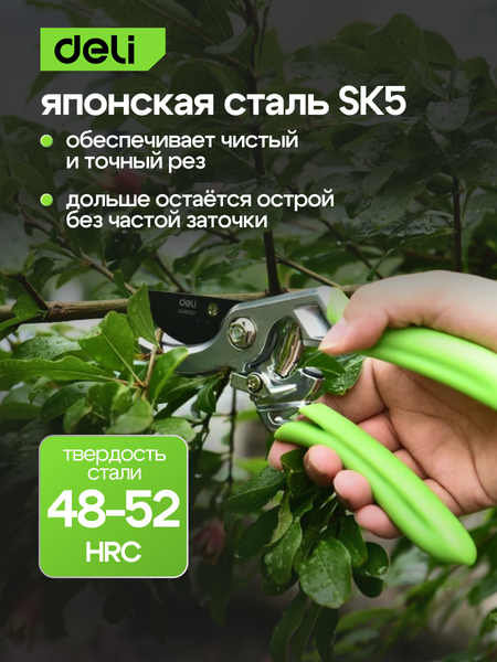 Изображение товара Секатор механический Deli EDL580207