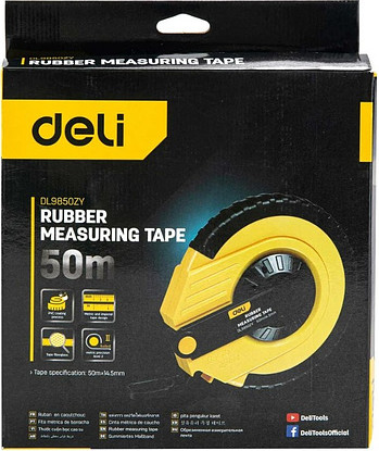 Изображение товара Мерная лента Deli EDL9850ZY (50м)