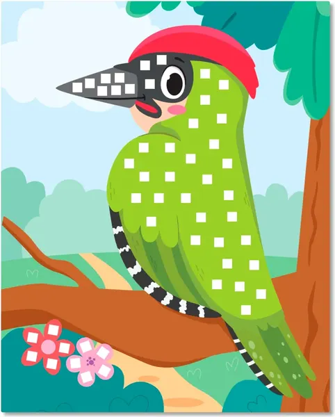 Изображение товара Набор для творчества Феникс-премьер Мозаика-аппликация. Сова, дятел, бабочка / 4610013089389