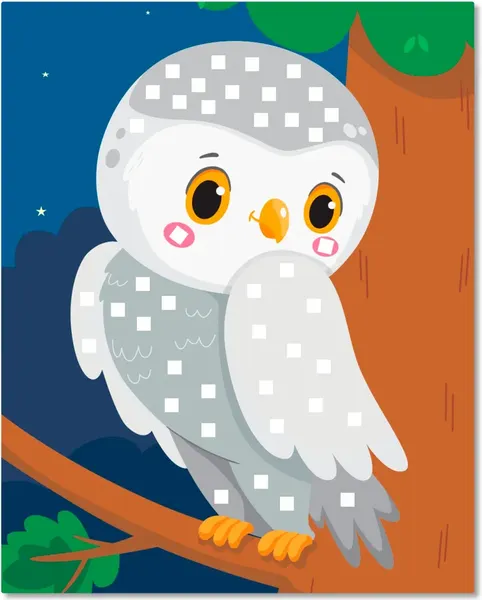 Изображение товара Набор для творчества Феникс-премьер Мозаика-аппликация. Сова, дятел, бабочка / 4610013089389