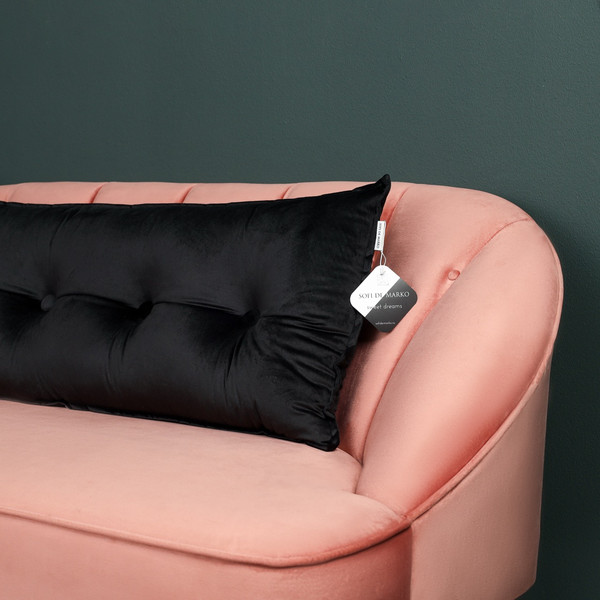 Изображение товара Подушка декоративная Sofi de Marko Вивиан 90x45 / Под-Вв-90х45чер (черный)