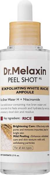 Изображение товара Сыворотка для лица Dr.Melaxin Peel Shot Exfoliating White Rice Ampoule (80мл)