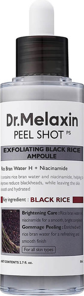 Изображение товара Сыворотка для лица Dr.Melaxin Peel Shot Exfoliant Black Rice Ampoule (80мл)