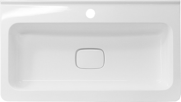 Изображение товара Тумба с умывальником Symbolite Марелла 80 Люкс Plus 2 ящика + Марелла Люкс 80х40 (белый матовый)