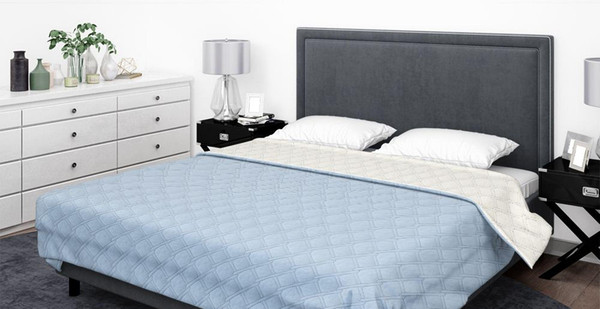 Изображение товара Покрывало Бояртекс Ультрастеп гл/кр. №13-4202 (150x210, верх/низ голубая лагуна)